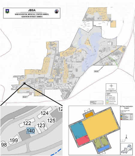 Map to Ft. Sam Location